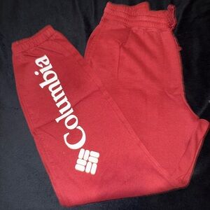 Columbia Burgundy Red Sweatpants